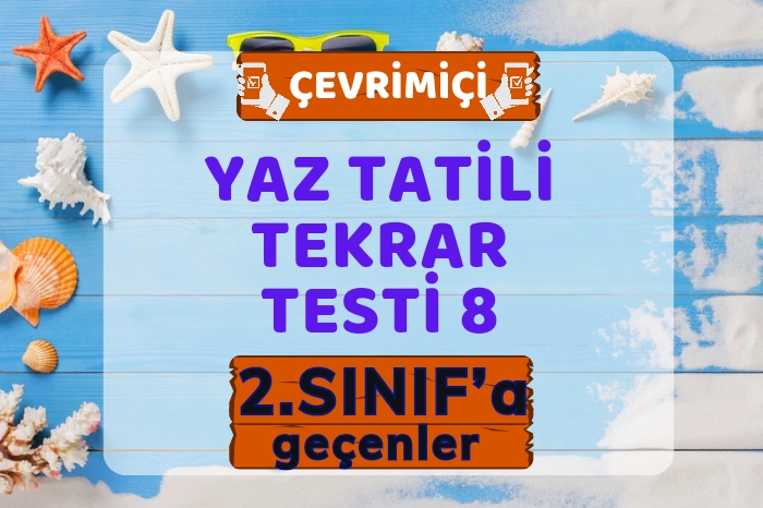 2. SINIFA GEÇENLERE YAZ TATİLİ ÇALIŞMA 8