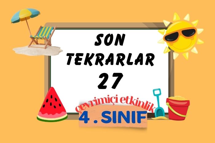 4. SINIF HAZIRBULUNUŞLUK TESTİ 27