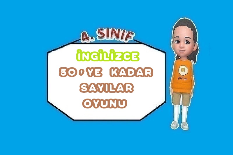 50’ye KADAR SAYILAR İNGİLİZCE