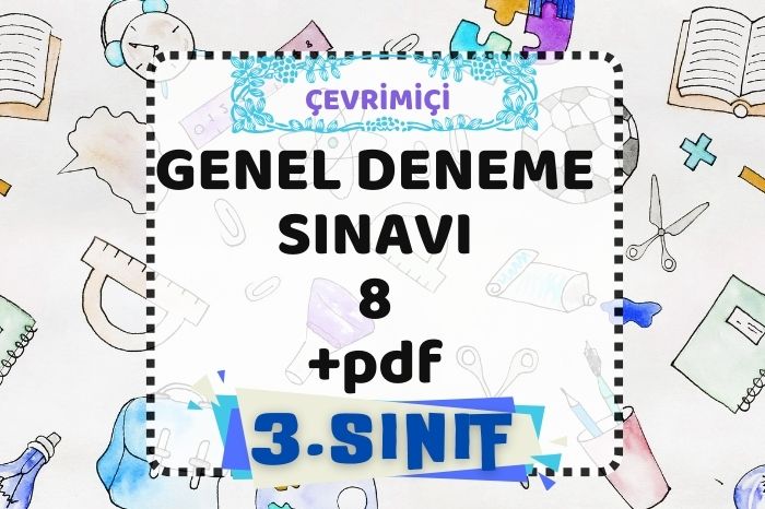 3. SINIF DENEME SINAVI 8+PDF