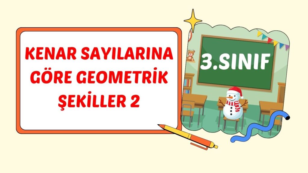 KENAR SAYISINA GÖRE GEOMETRİK ŞEKİLLER KENAR SAYISINA GÖRE GEOMETRİK ŞEKİLLER