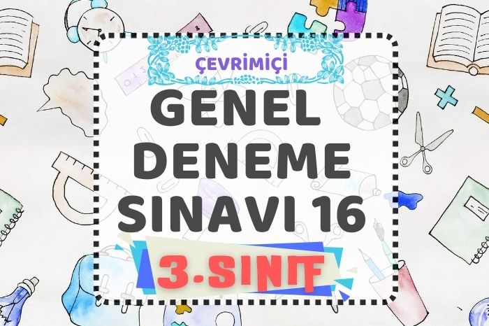 3. SINIF DENEME SINAVI 16