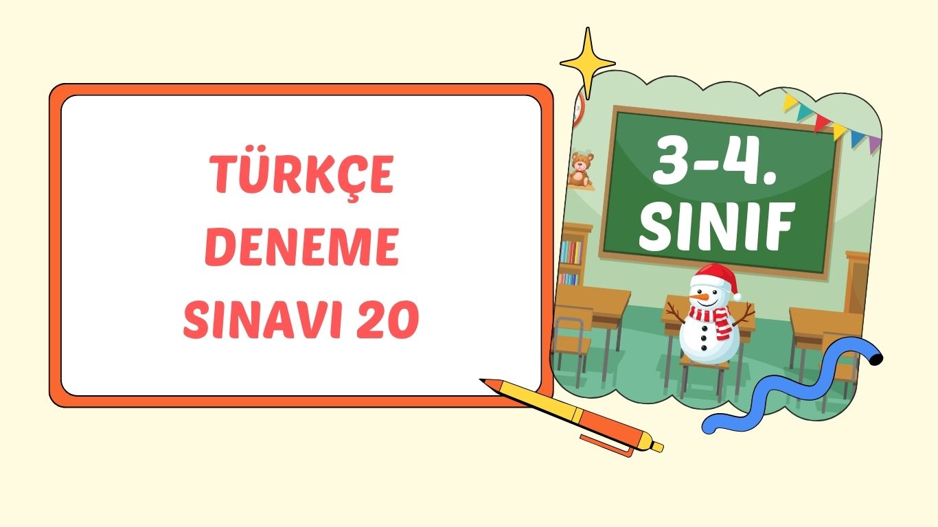 TÜRKÇE DENEME SINAVI 20