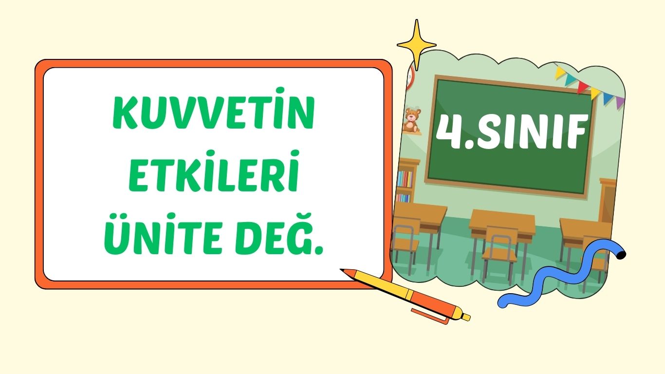 KUVVETİN ETKİLERİ ÜNİTE DEĞERLENDİRME