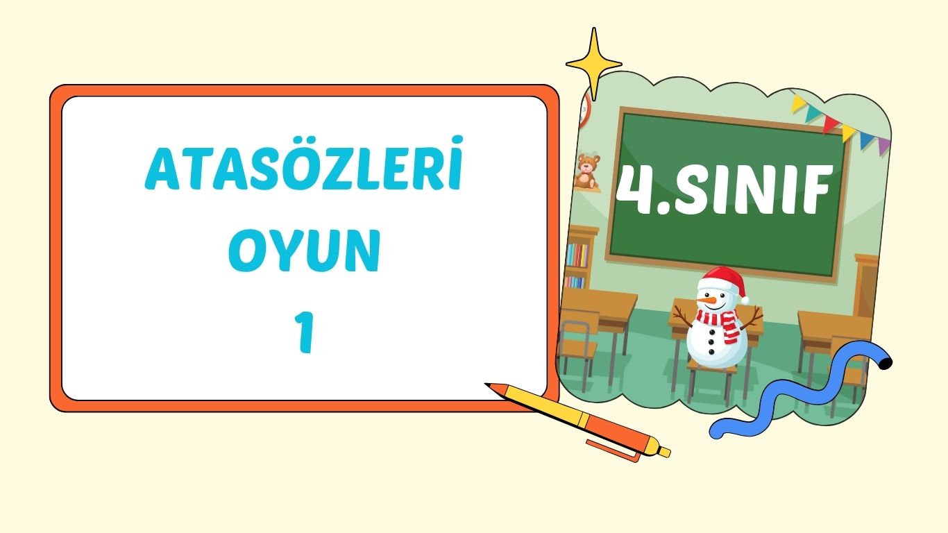 ATASÖZLERİNİ BULMA OYUNU