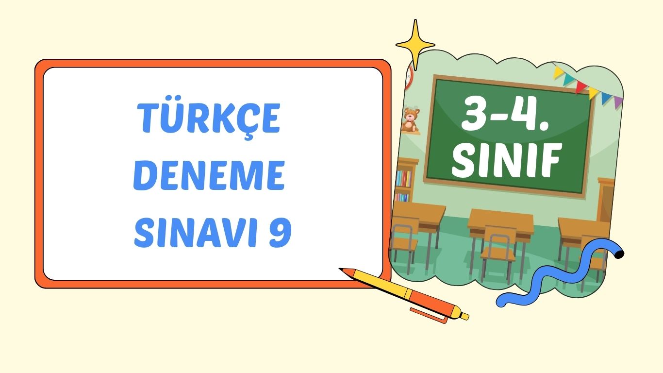 TÜRKÇE DENEME SINAVI 9
