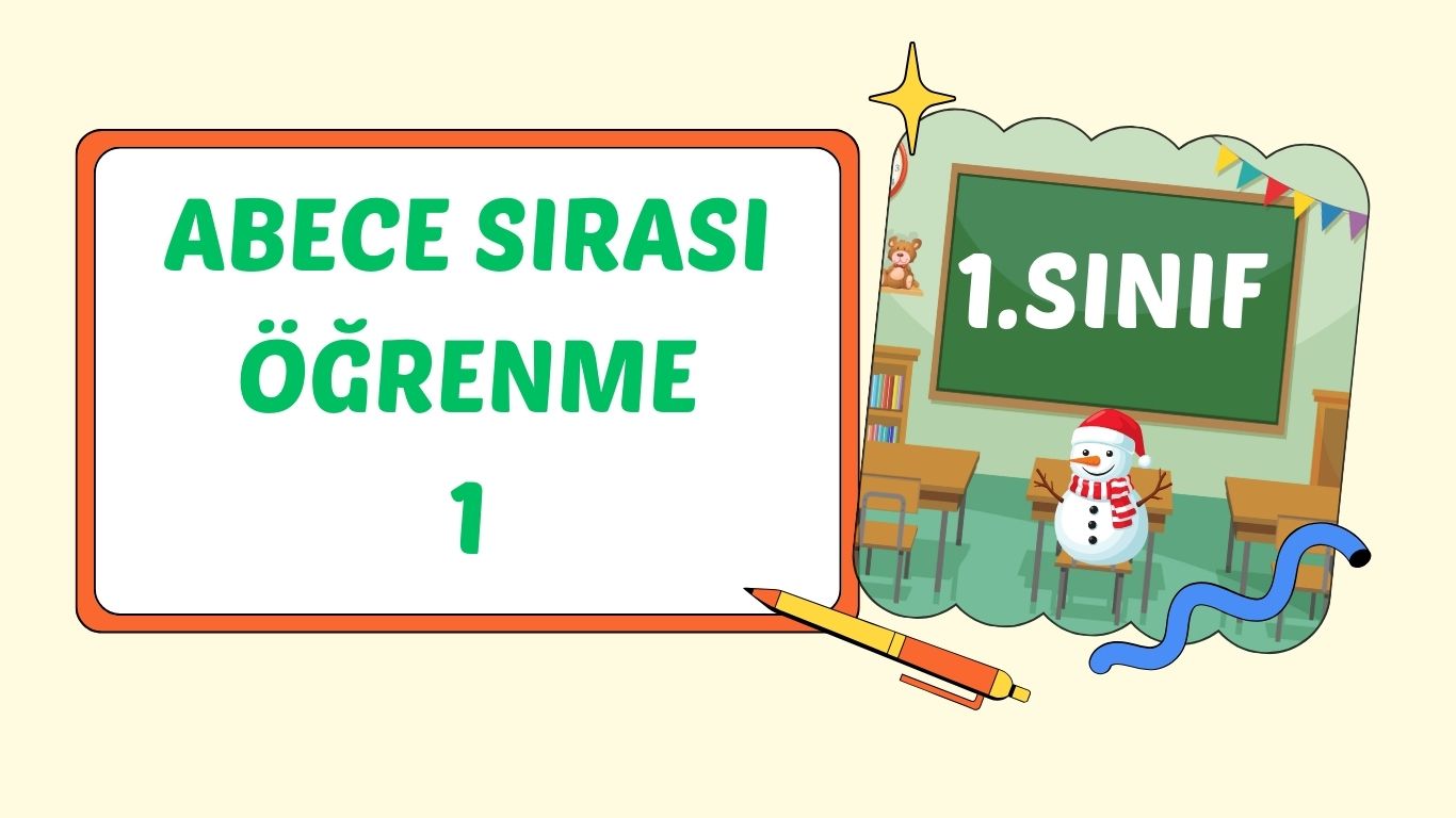 ALFABEMİZDEKİ SESLERİ SIRALAYALIM