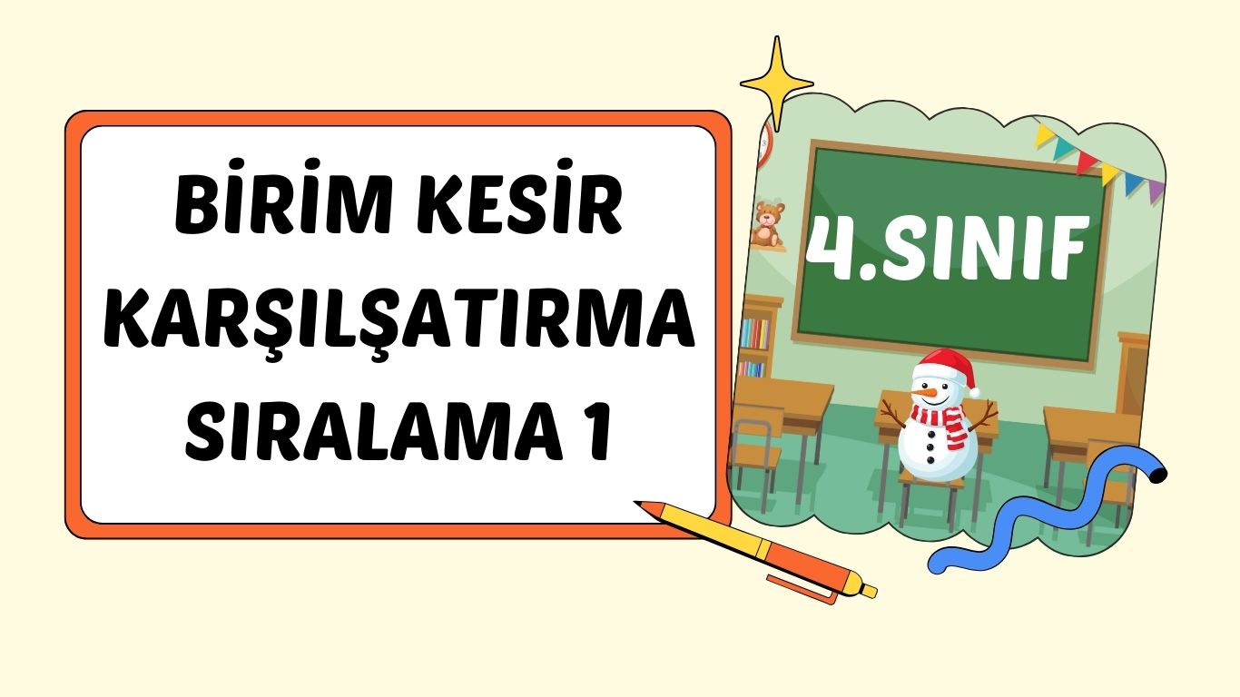 BİRİM KESİR KARŞILAŞTIRMA VE SIRALAMA