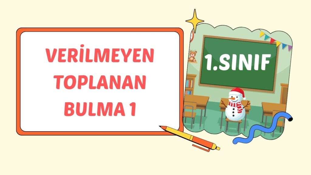 VERİLMEYEN TOPLANANI BULALIM 1 VERİLMEYEN TOPLANANI BULALIM 1
