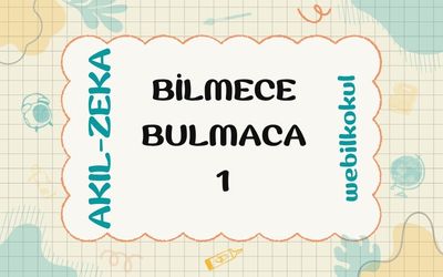 BİLMECELER 1