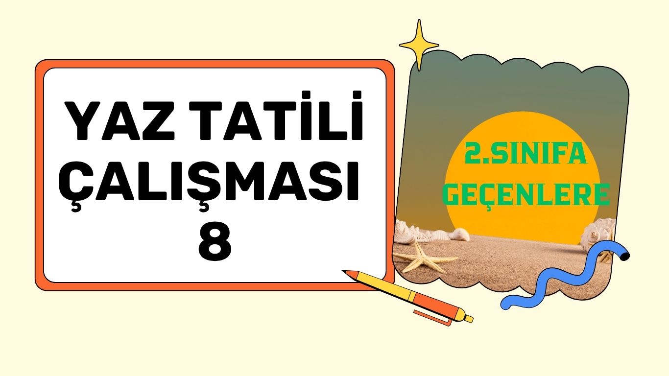 2.SINIFA GEÇENLERE YAZ TATİLİ ÇALIŞMASI 8