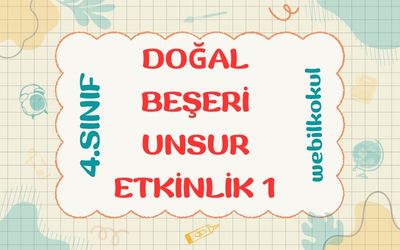 DOĞAL UNSUR – BEŞERİ UNSUR