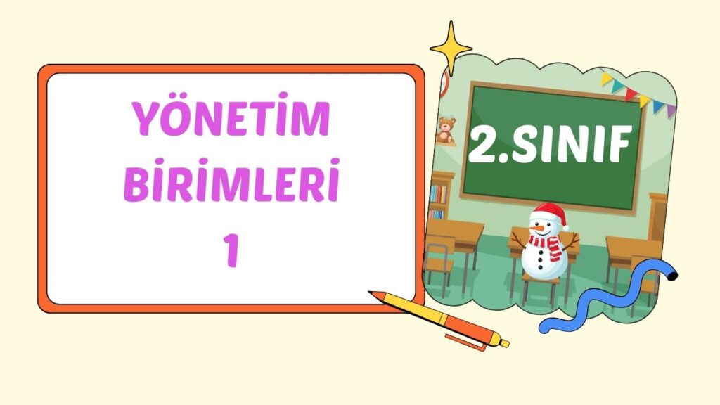 YÖNETİM BİRİMLERİ 1 YÖNETİM BİRİMLERİ 1