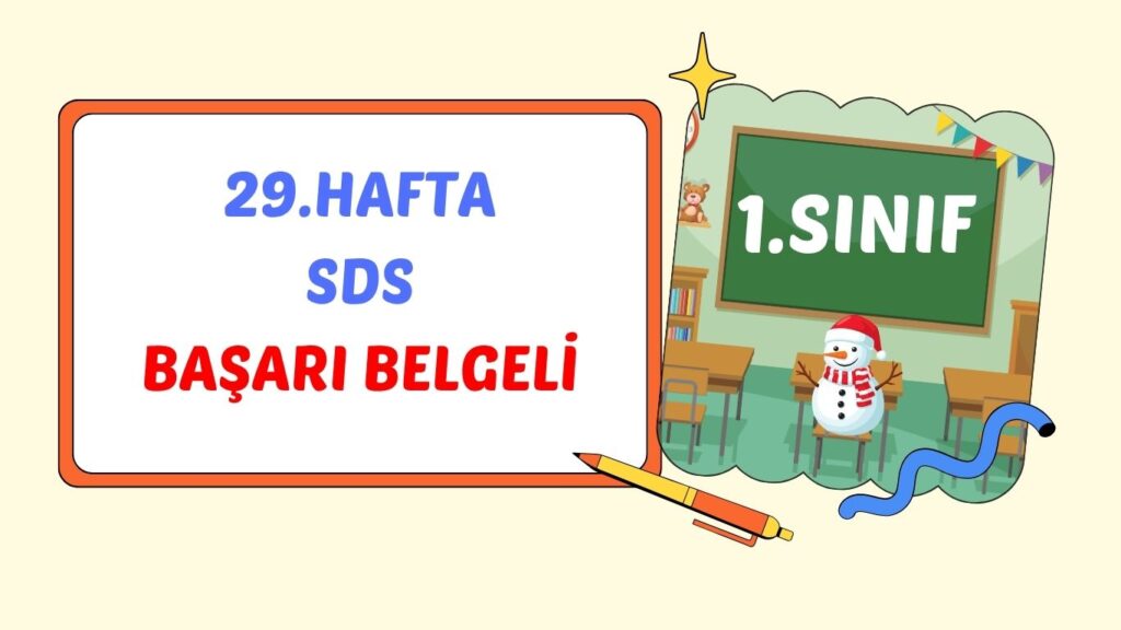 1. SINIF 29. HAFTA SÜREÇ DEĞERLENDİRME SINAVI 1. SINIF 29. HAFTA SÜREÇ DEĞERLENDİRME SINAVI