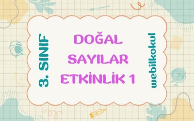 3. SINIF DOĞAL SAYILAR TESTİ1